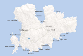 cartina spiagge mykonos